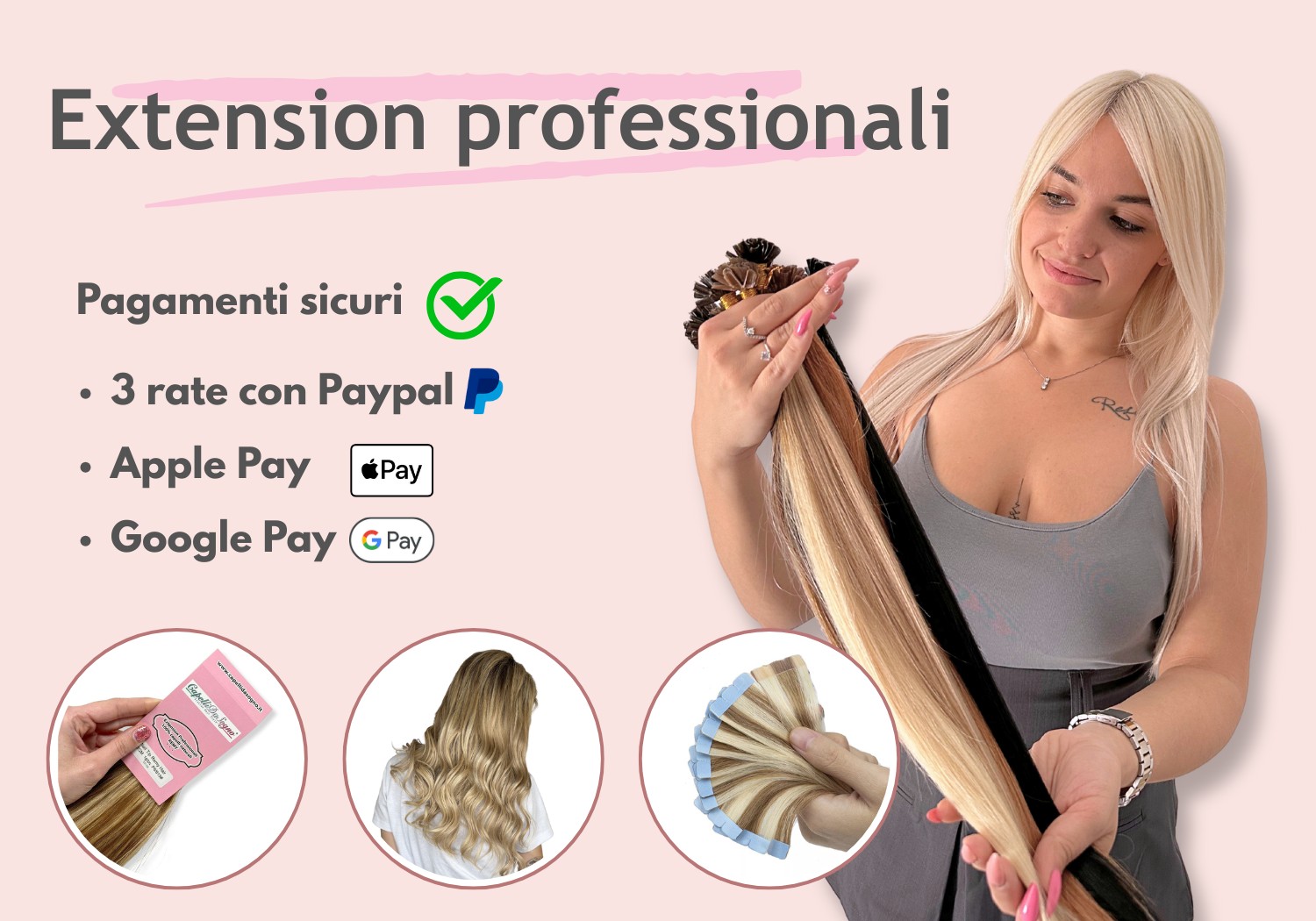 capelli extension offerta shampoo maschera